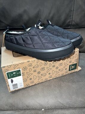 Kamik men’s 8 puffy slipper lined Slip-On Men's Shoe - Black